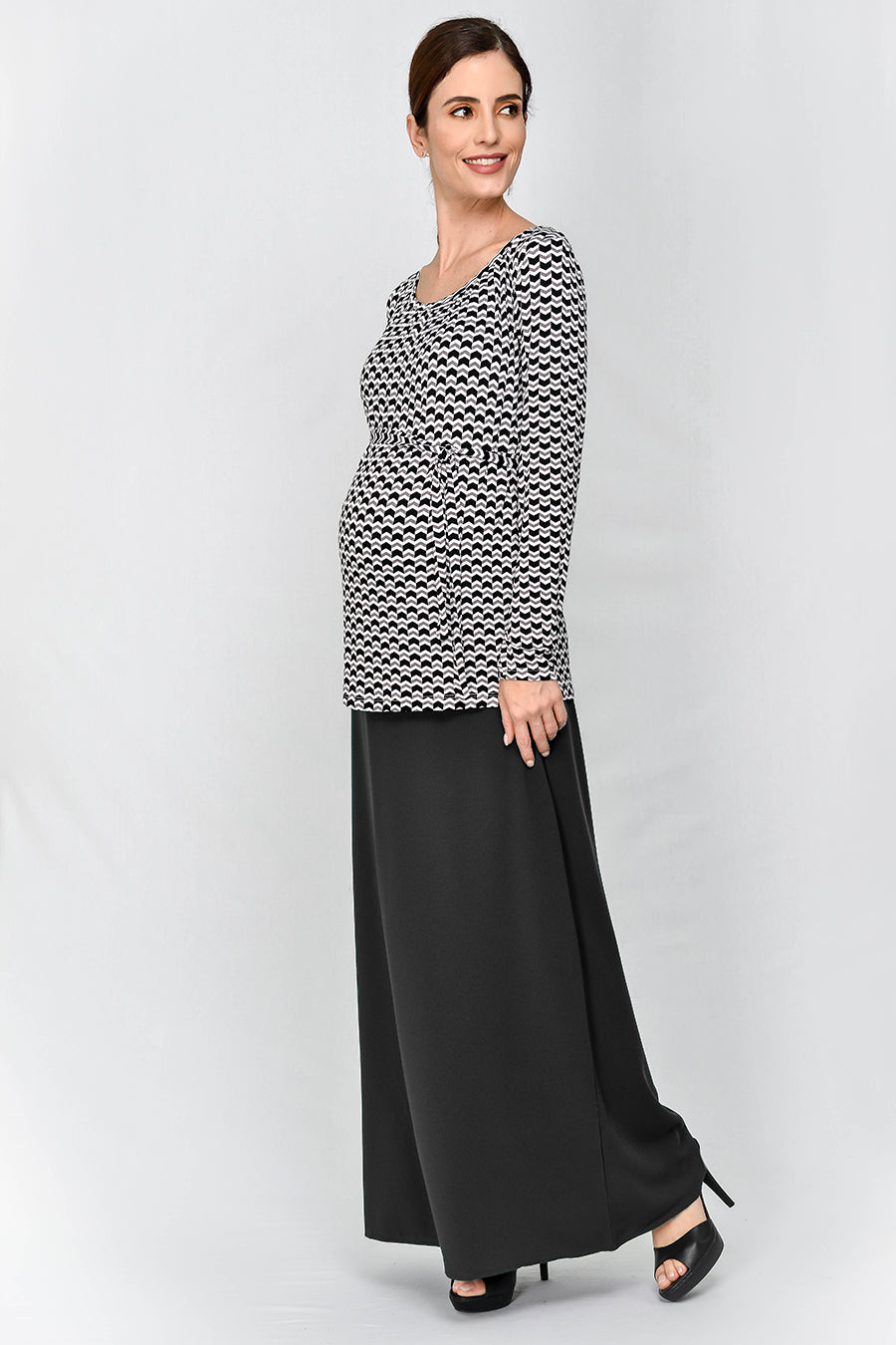 Full Panel Maternity Maxi Skirt