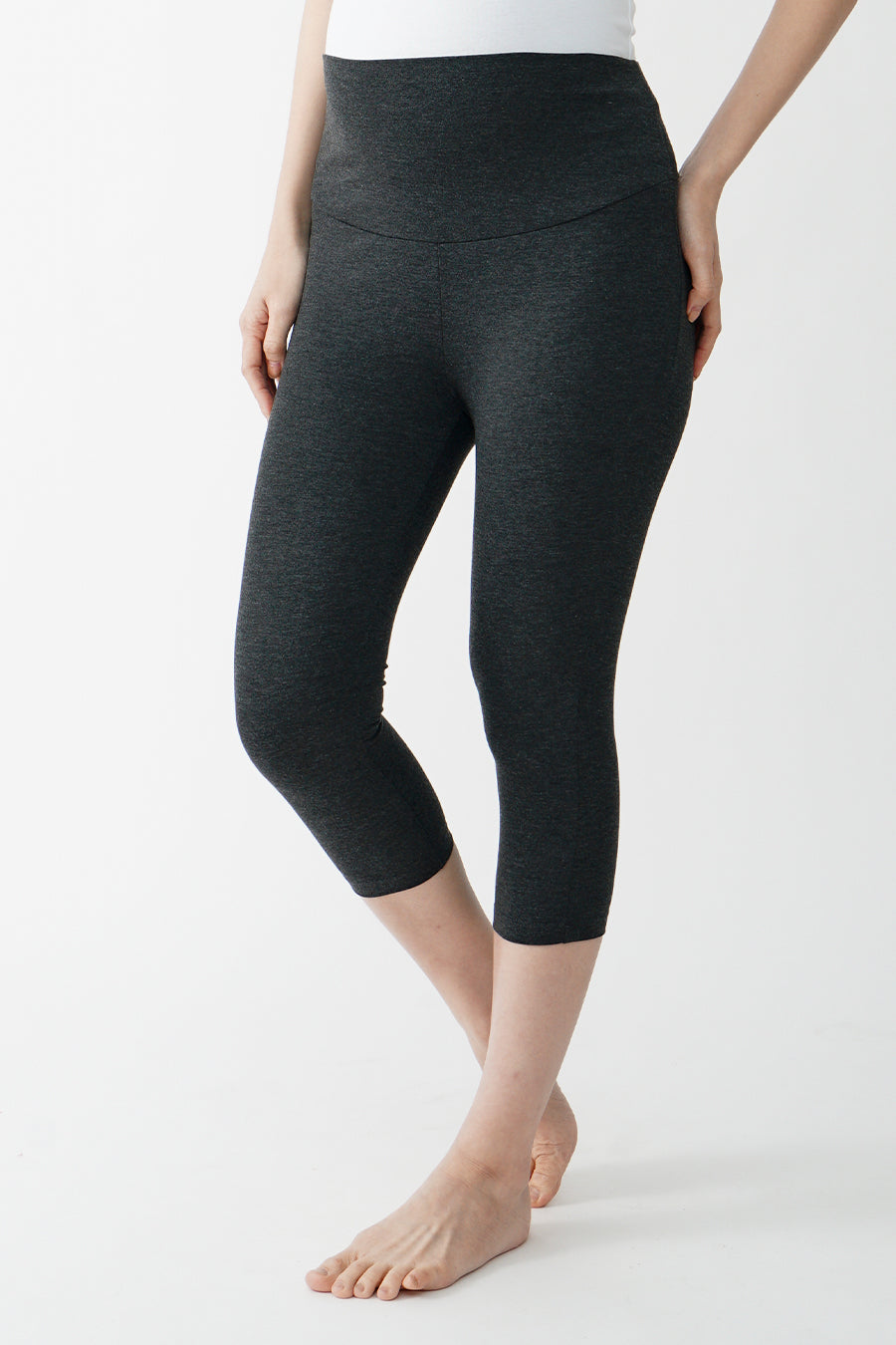 Full Panel Cropped Maternity Legging