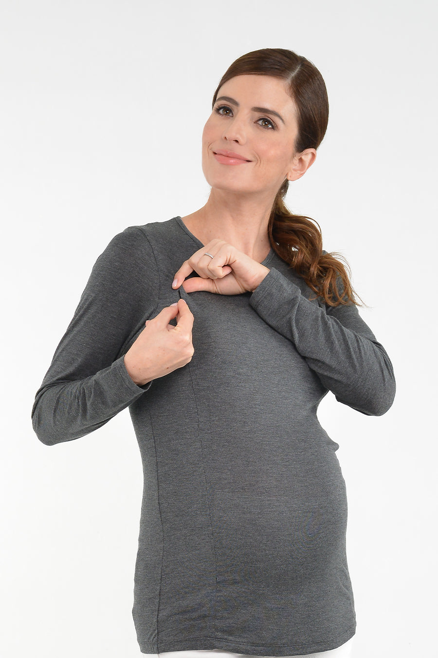 L/S Nursing Top With Zip