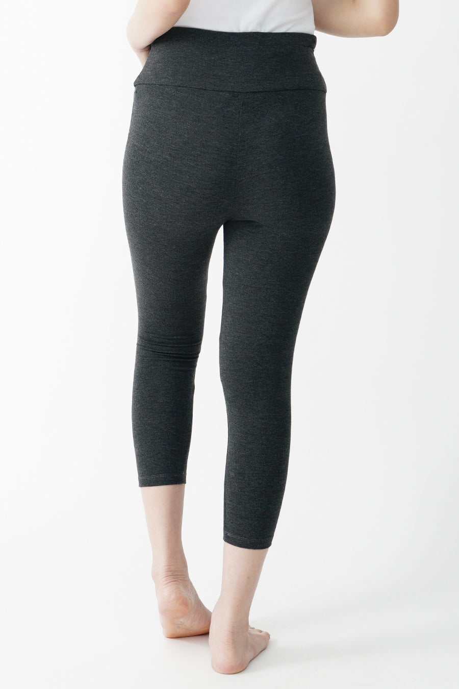 Full Panel Cropped Maternity Leggings