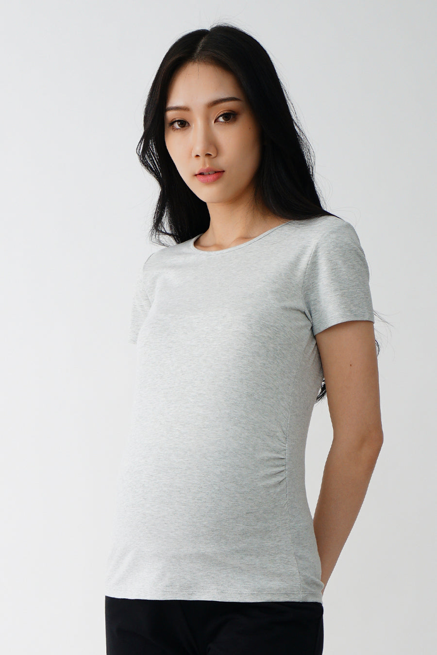Perfect Fit S/S R-Neck Maternity Top