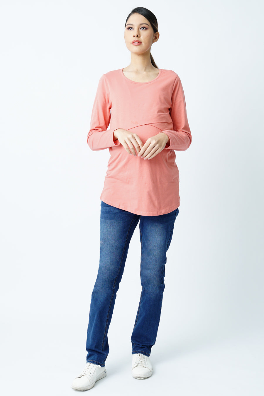 Maternity Full Panel Straight Leg Jeans