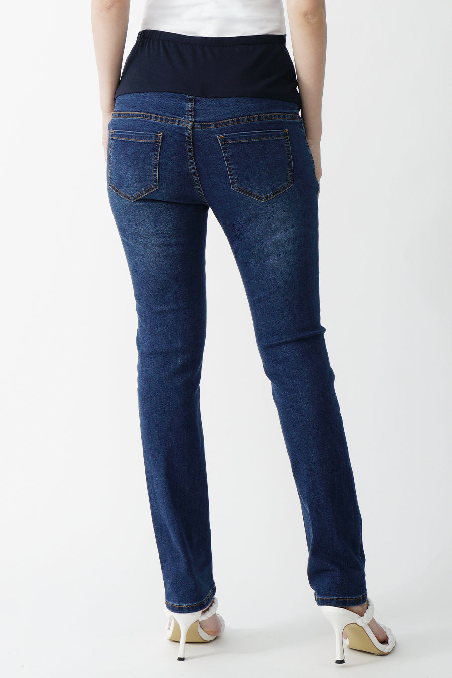 Maternity Full Panel Straight Leg Jeans