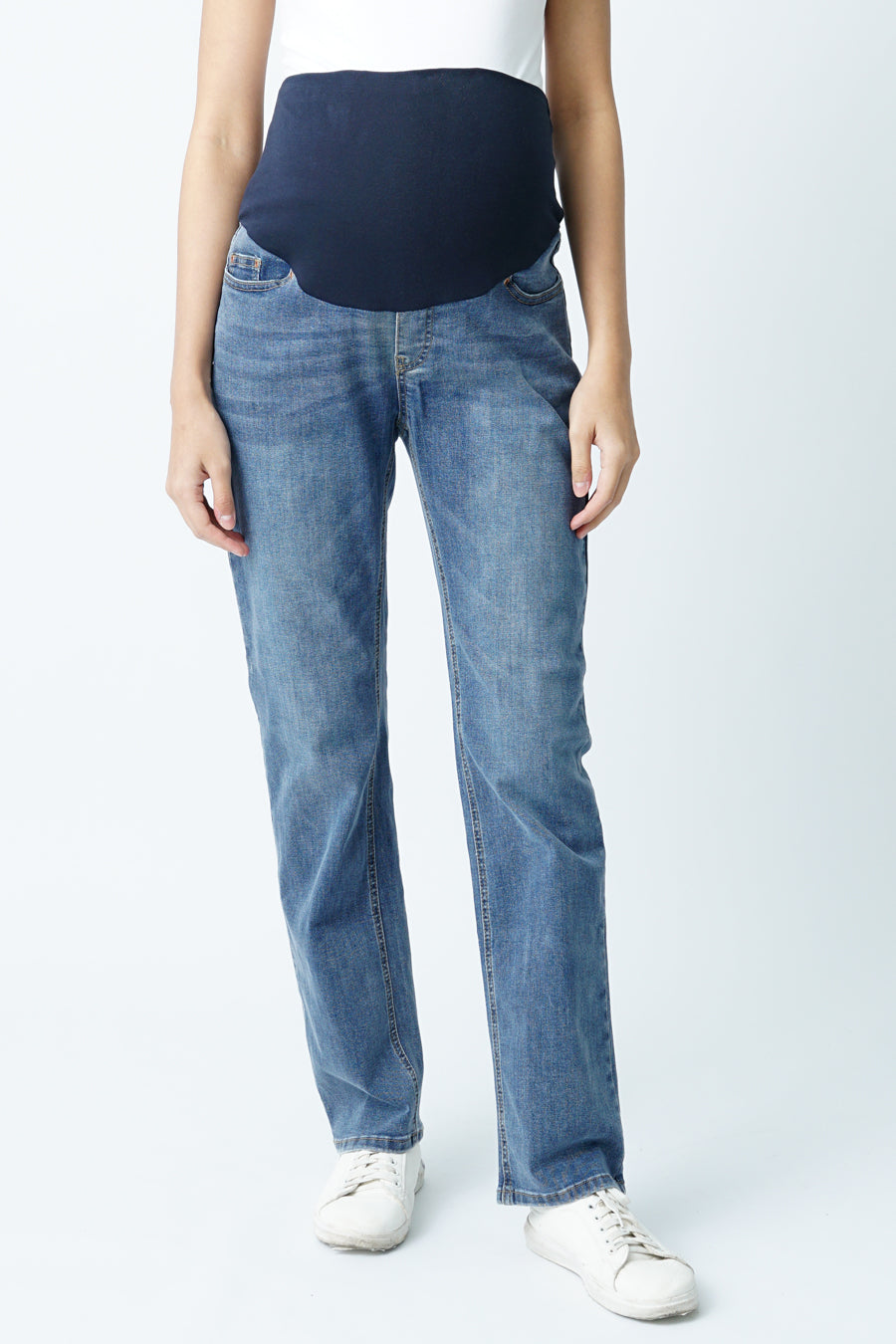 Maternity Full Panel Relaxed Fit Jeans