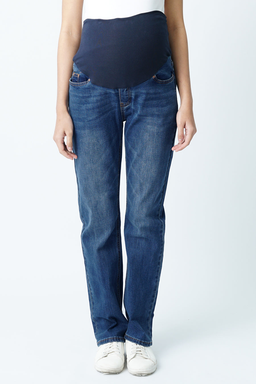 Maternity Full Panel Relaxed Fit Jeans