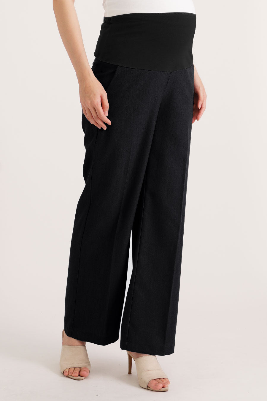 Maternity Full Panel Wide Leg Pants