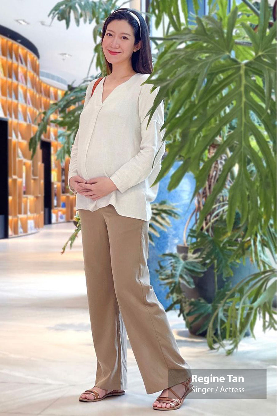 Maternity Full Panel Wide Leg Pants