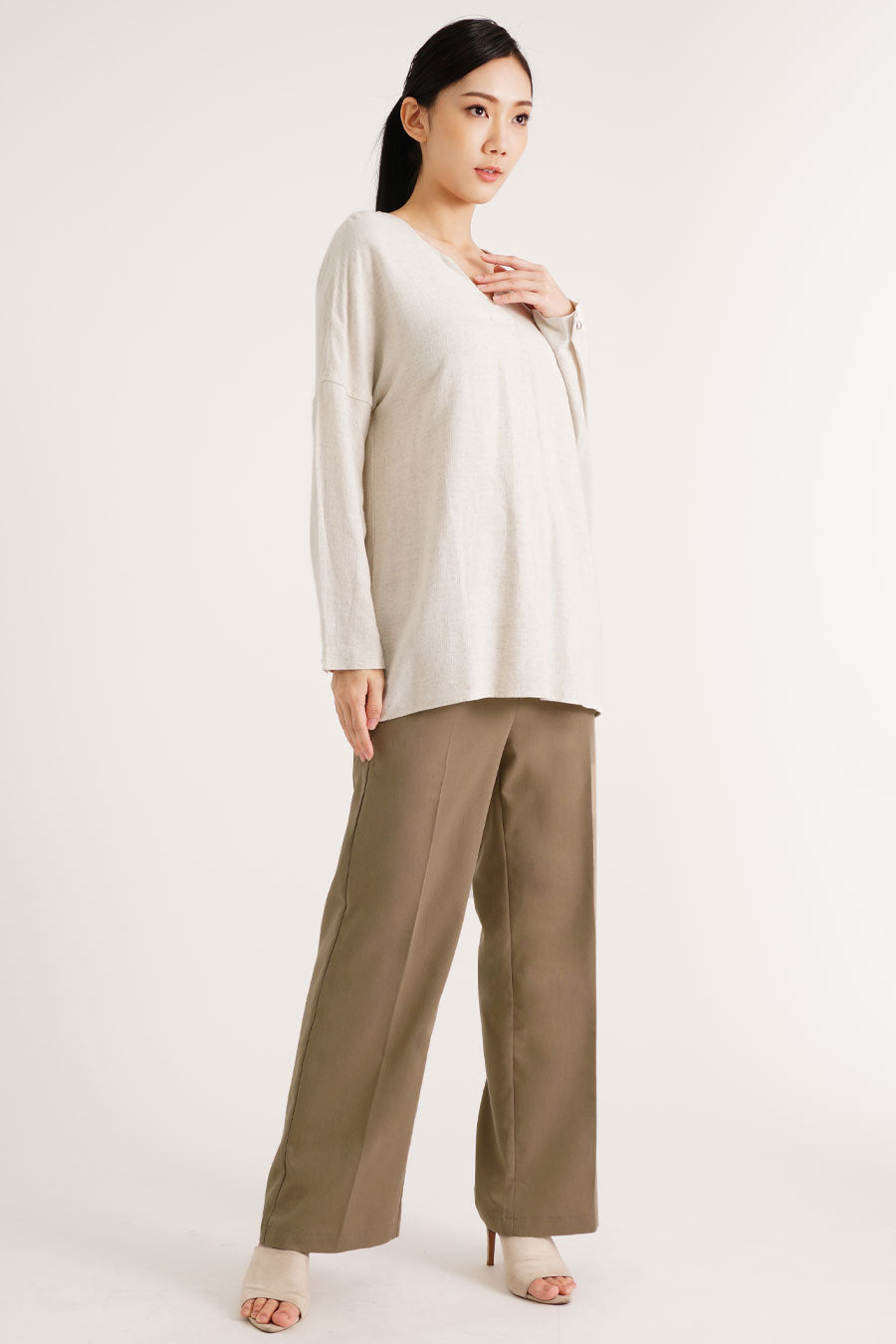 Maternity Full Panel Wide Leg Pants