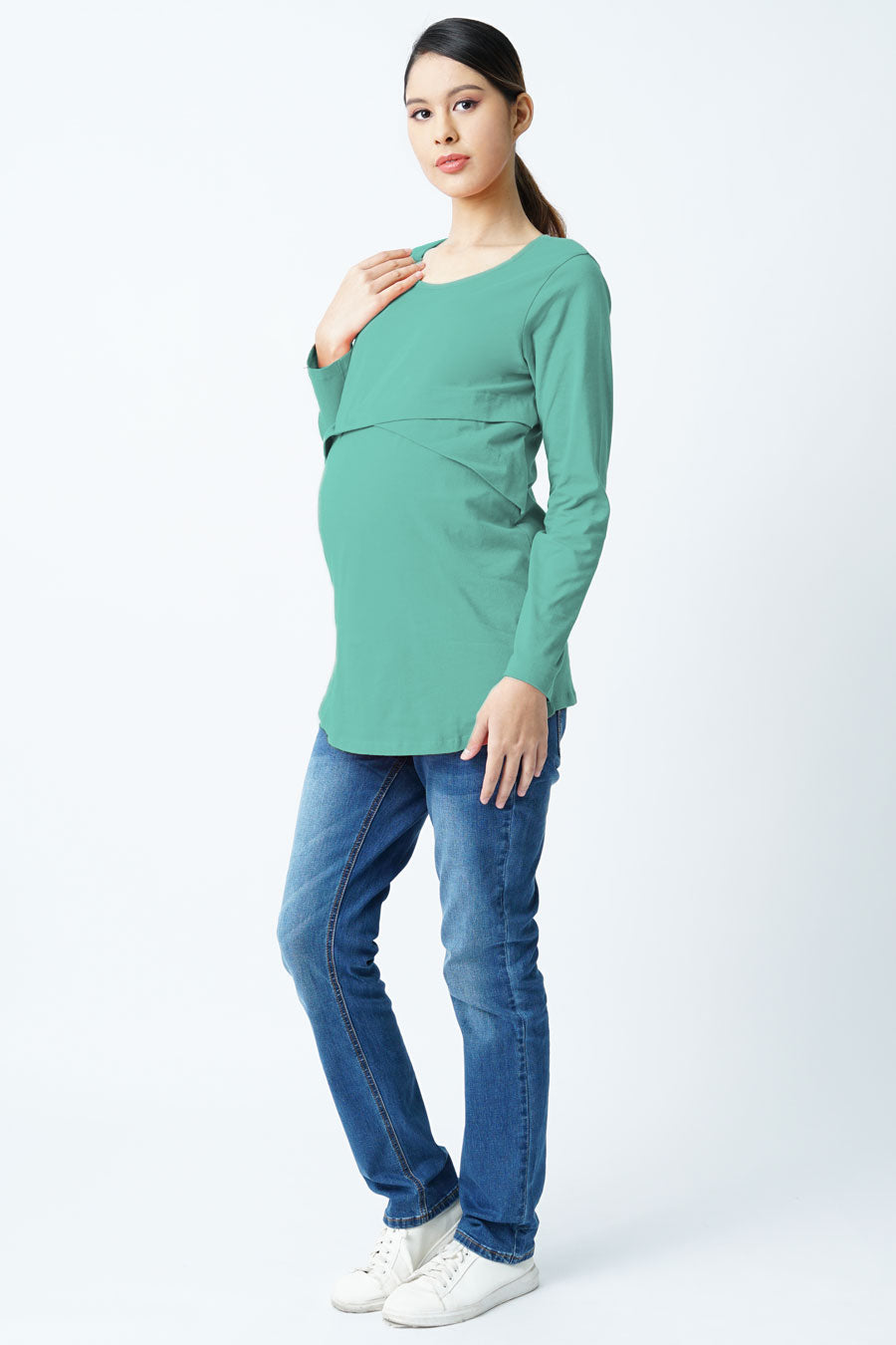 Overlay L/S Nursing Top