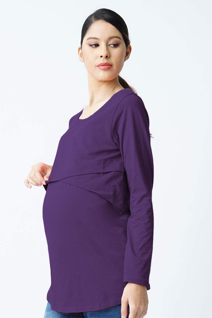 Overlay L/S Nursing Top