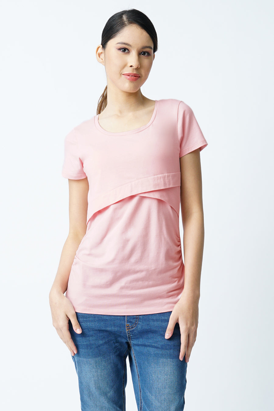 Maternity Overlay S/S Nursing Top