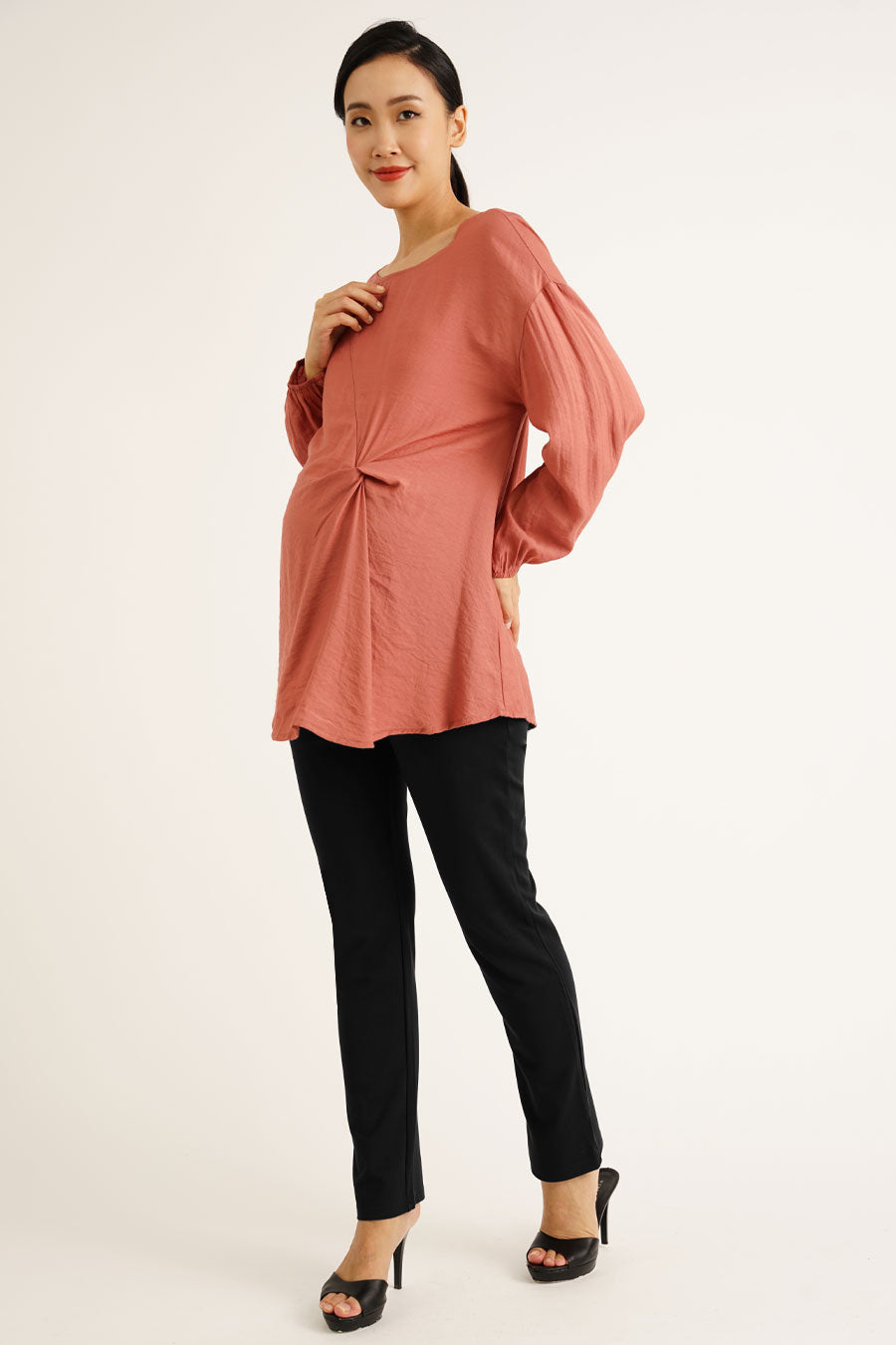 Maternity Full Panel Ponte Straight Leg Pants