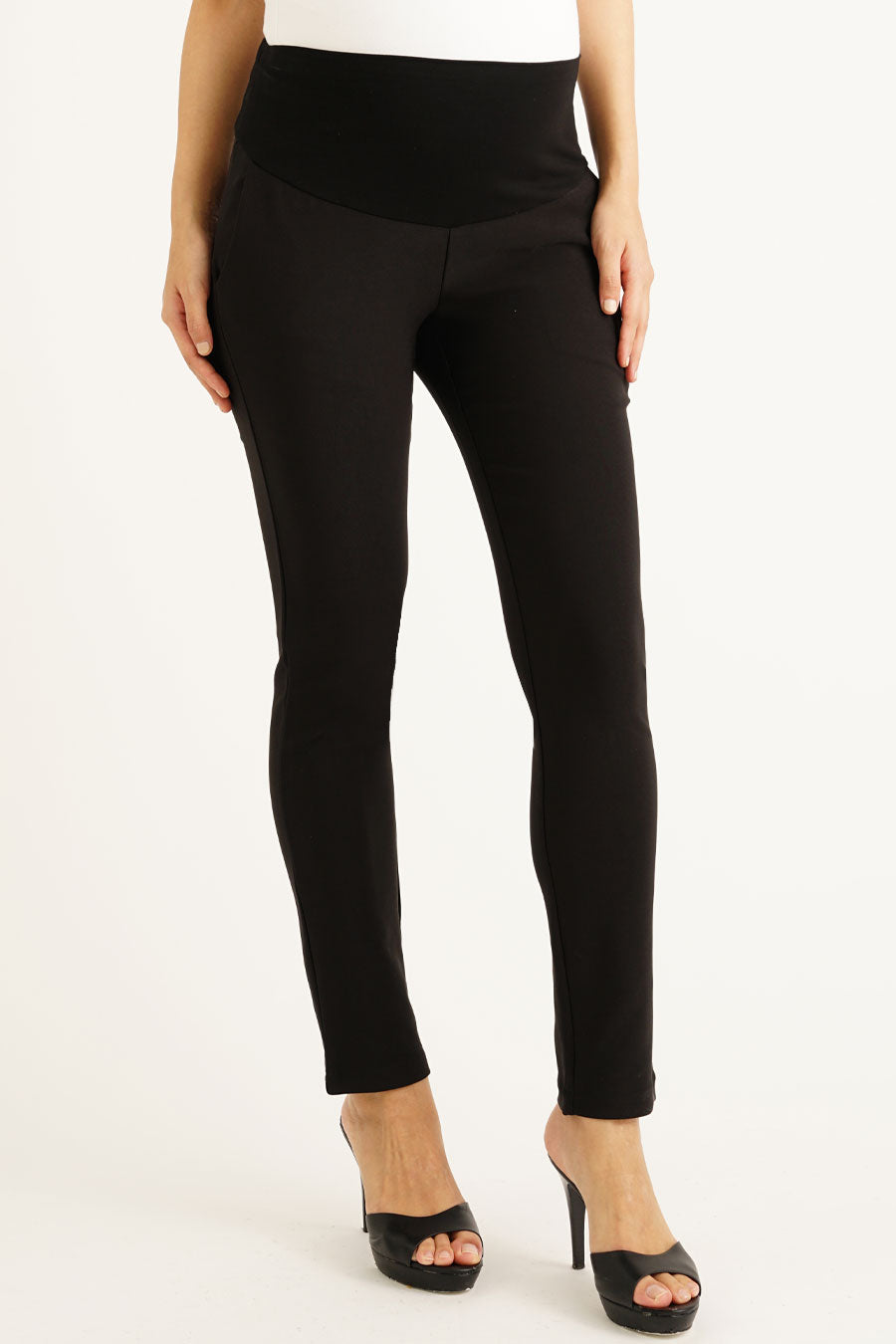 Maternity Full Panel Ponte Straight Leg Pants