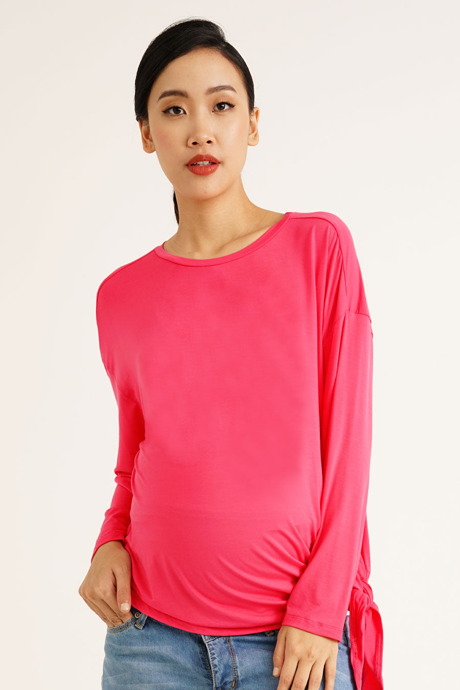 Maternity Side Tie Top