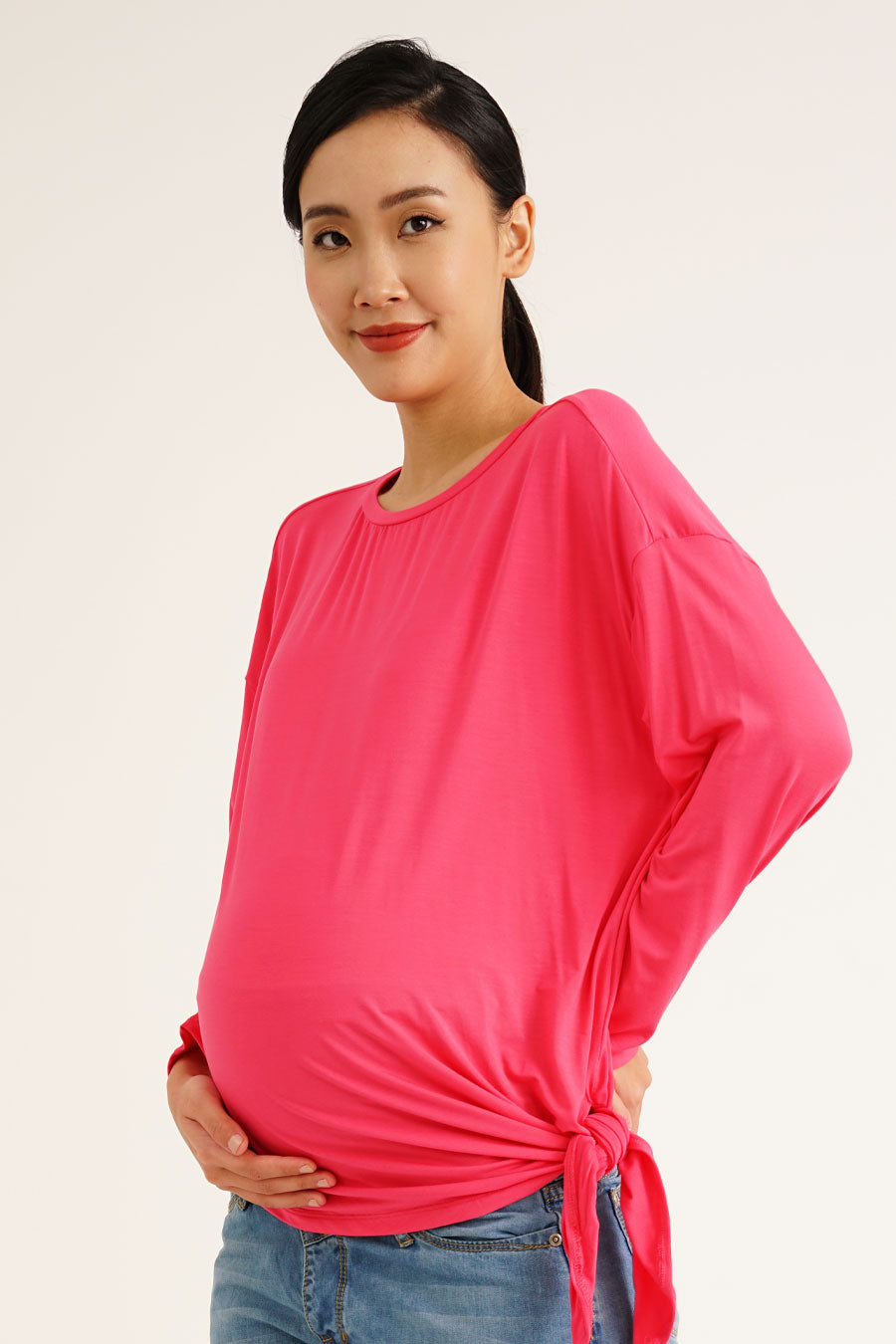 Maternity Side Tie Top