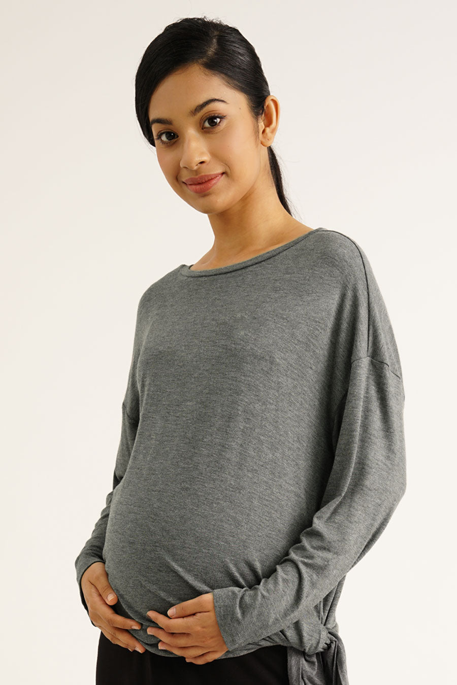 Maternity Side Tie Top