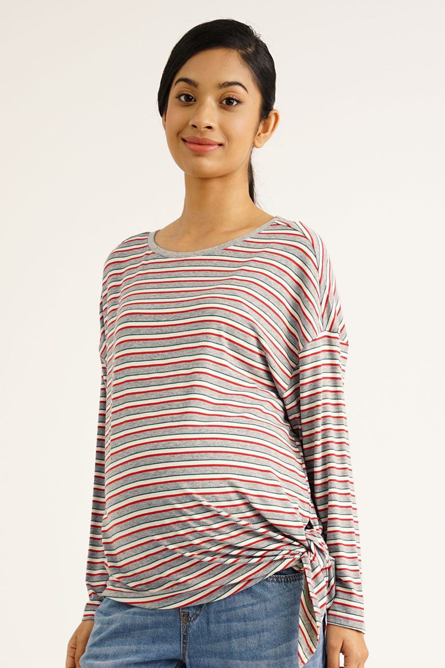 Maternity Side Tie Top