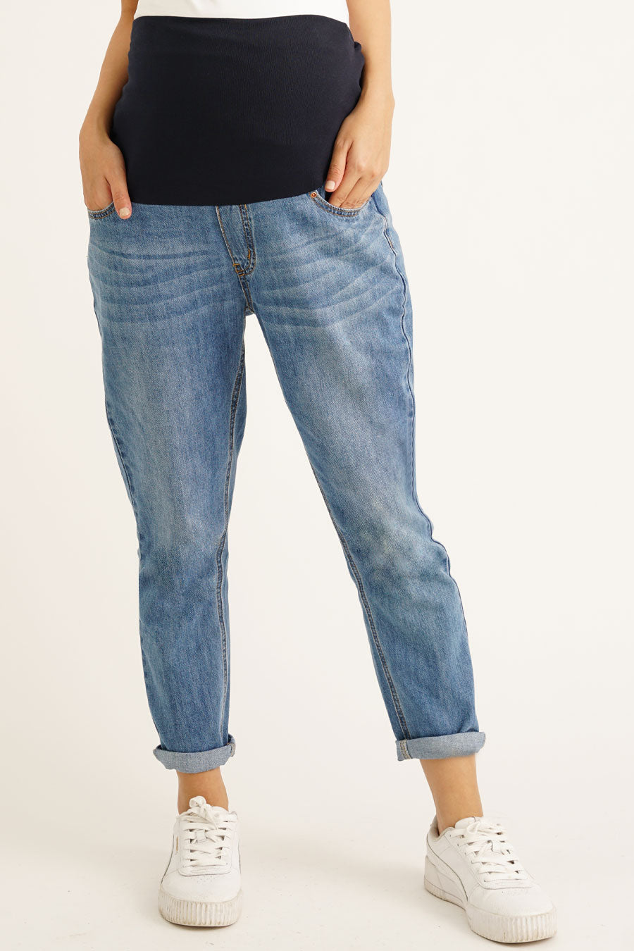 Maternity Full Panel Mom Jeans
