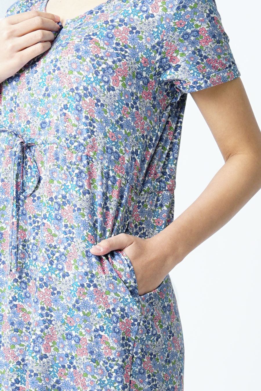 Drawstring Nursing Dress