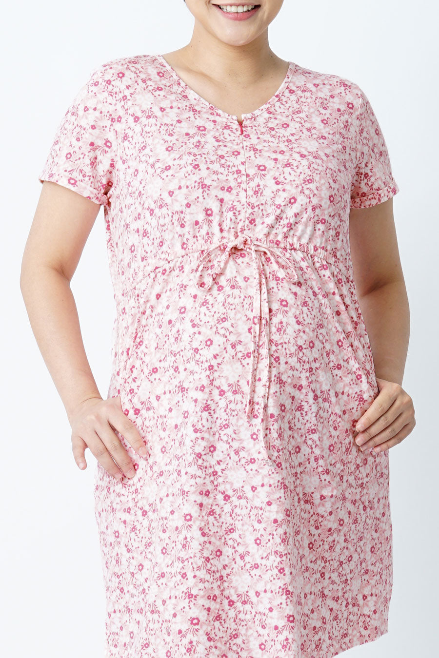Drawstring Nursing Dress