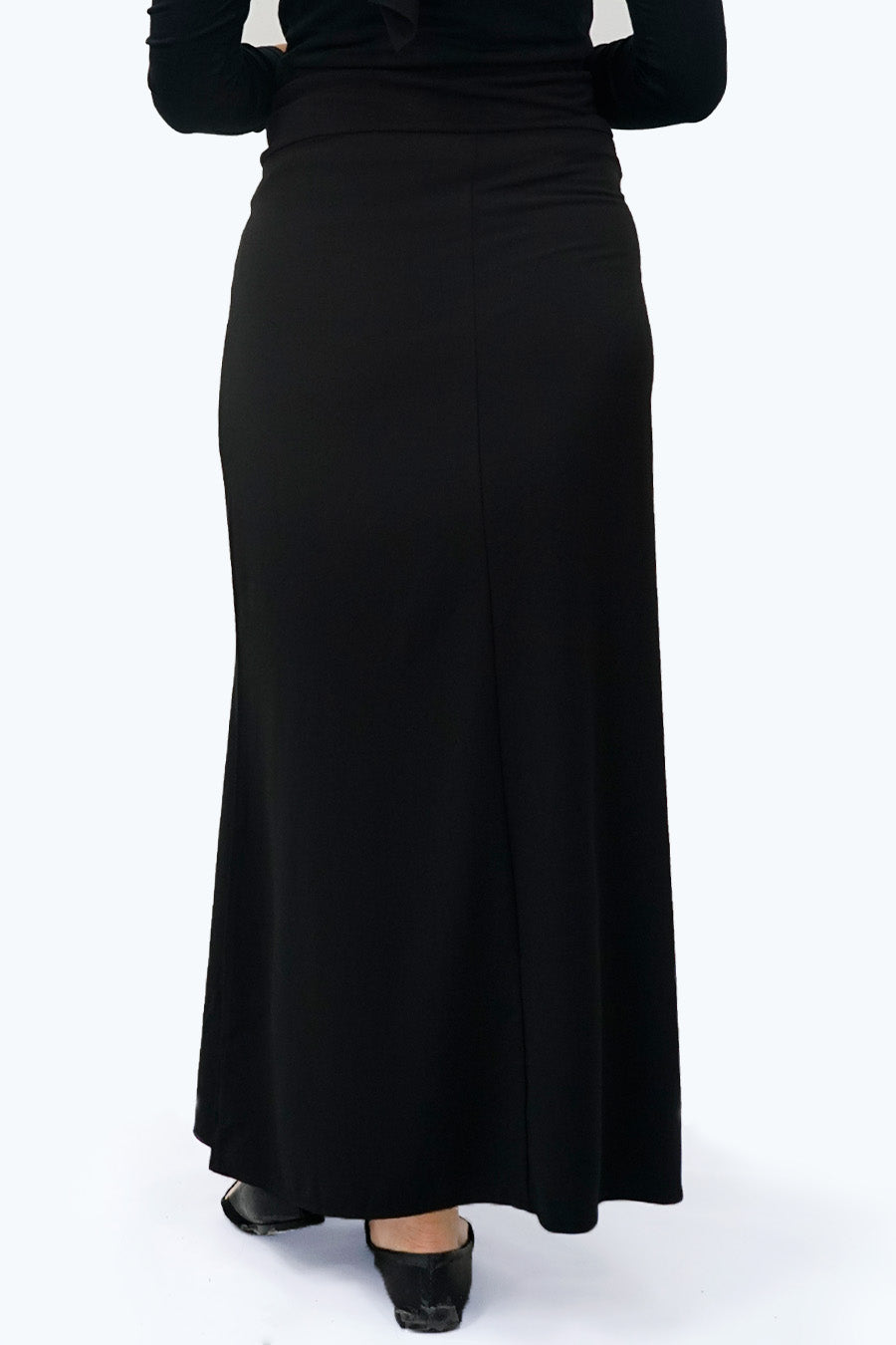 Maternity Full Panel Side Button Maxi Skirt