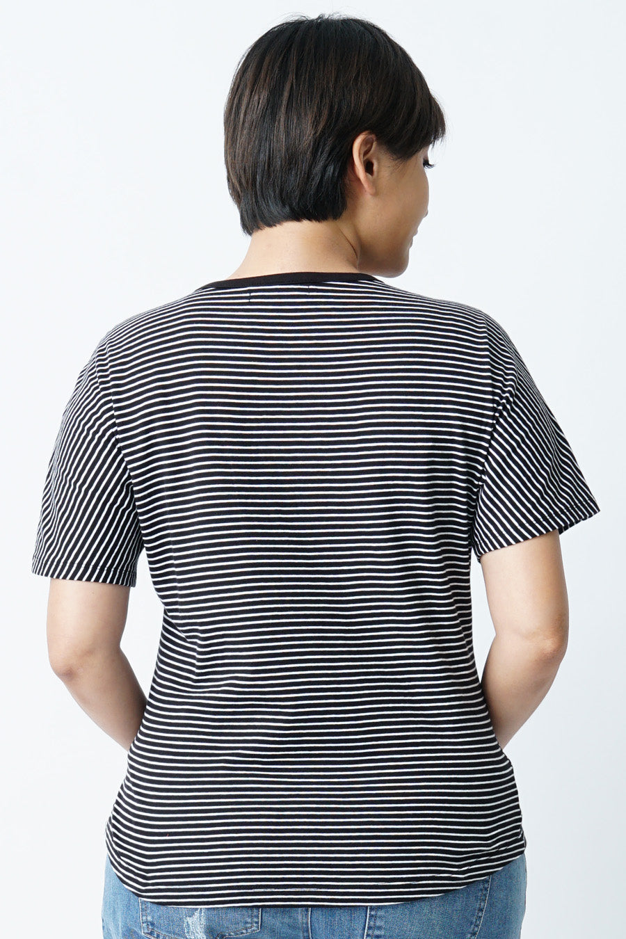 Short Sleeve Round Neck Maternity Top