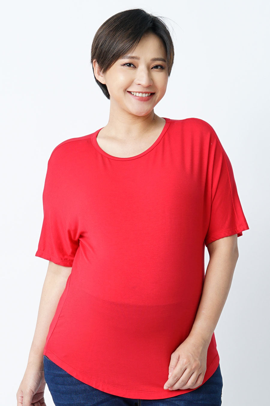 Short Sleeve Round Neck Maternity Top
