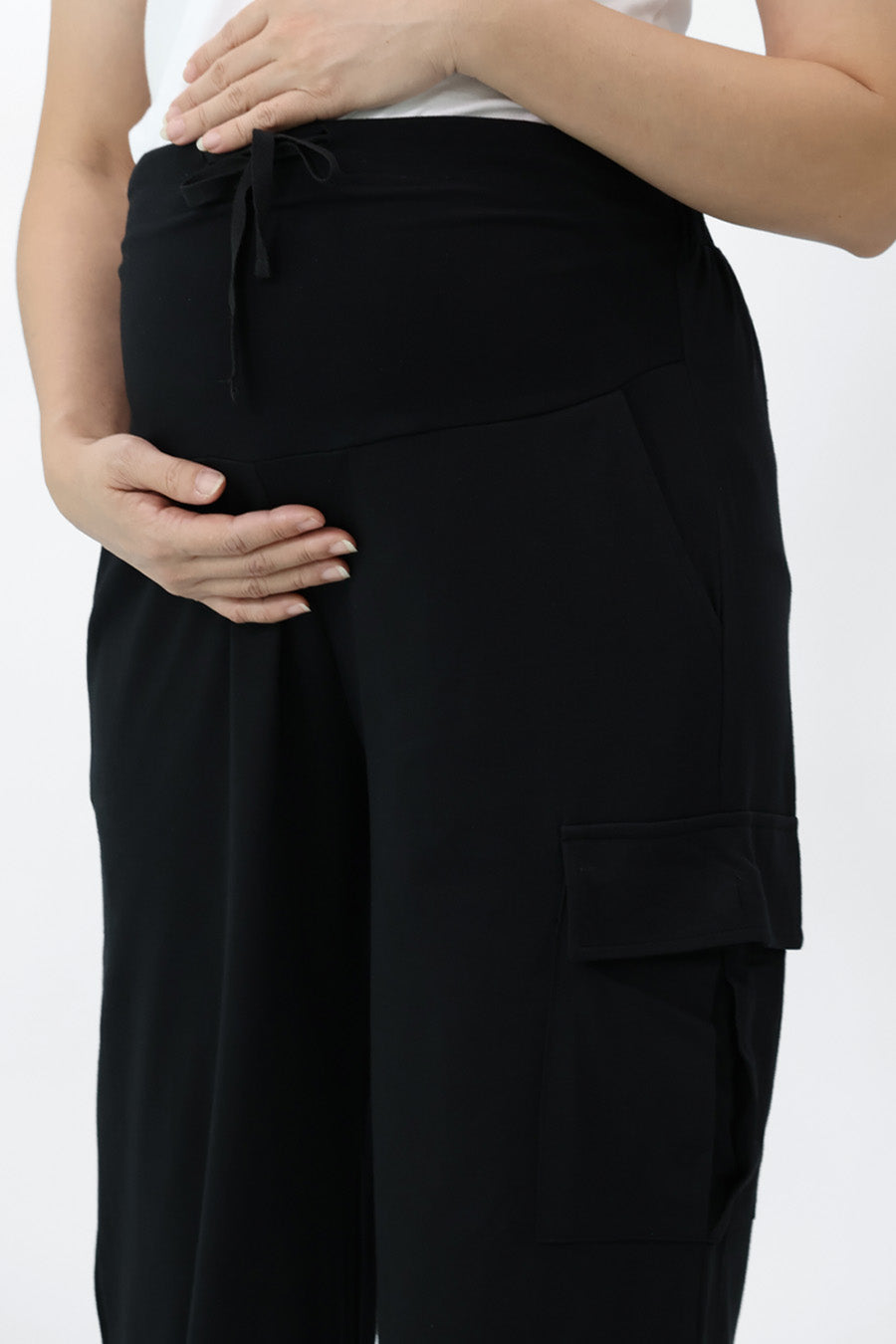 Full Panel Flap Pocket Wide Leg Pants