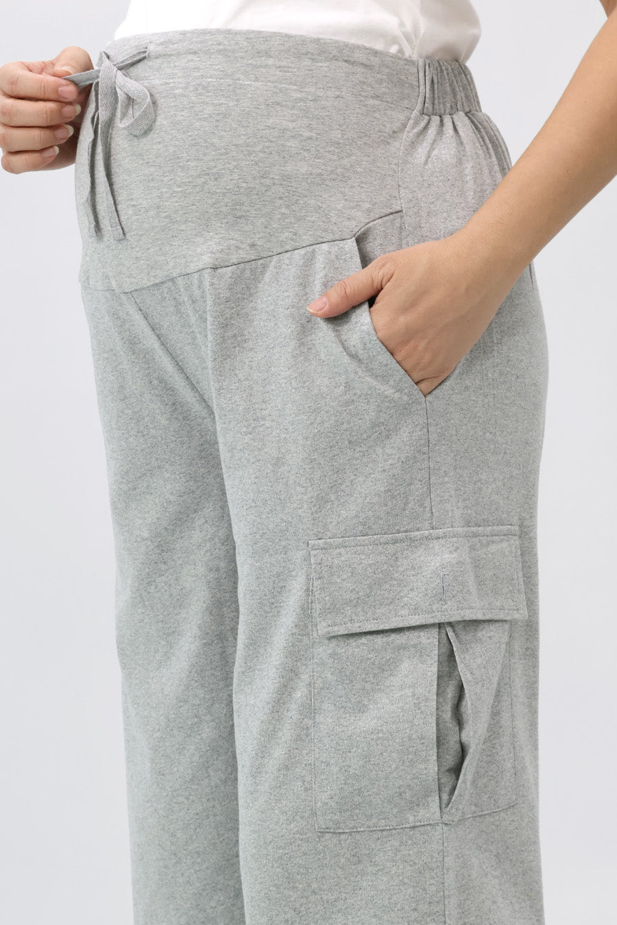 Full Panel Flap Pocket Wide Leg Pants