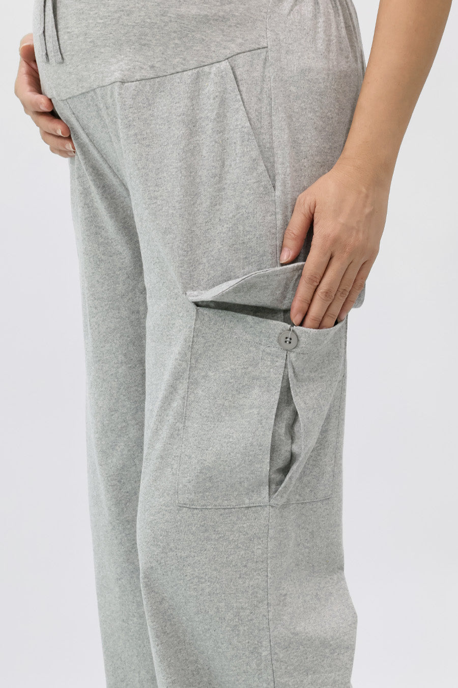 Full Panel Flap Pocket Wide Leg Pants