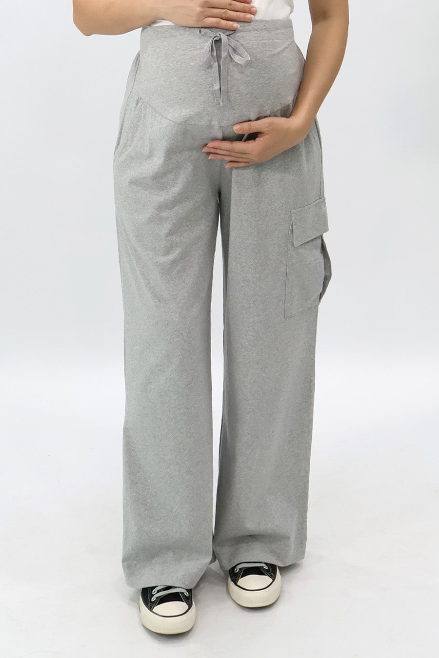 Full Panel Flap Pocket Wide Leg Pants