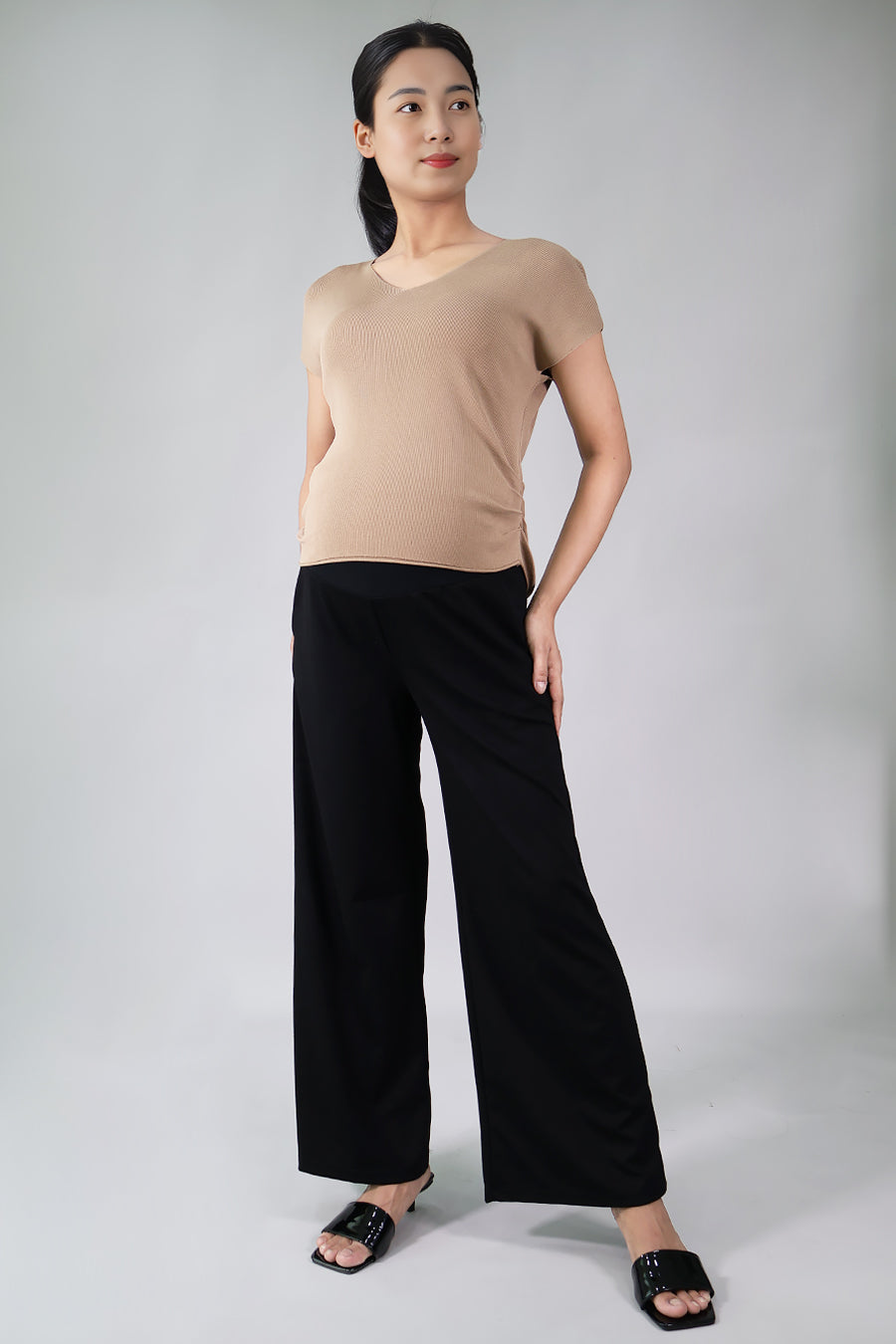 Maternity Wide Leg Jogger Pants