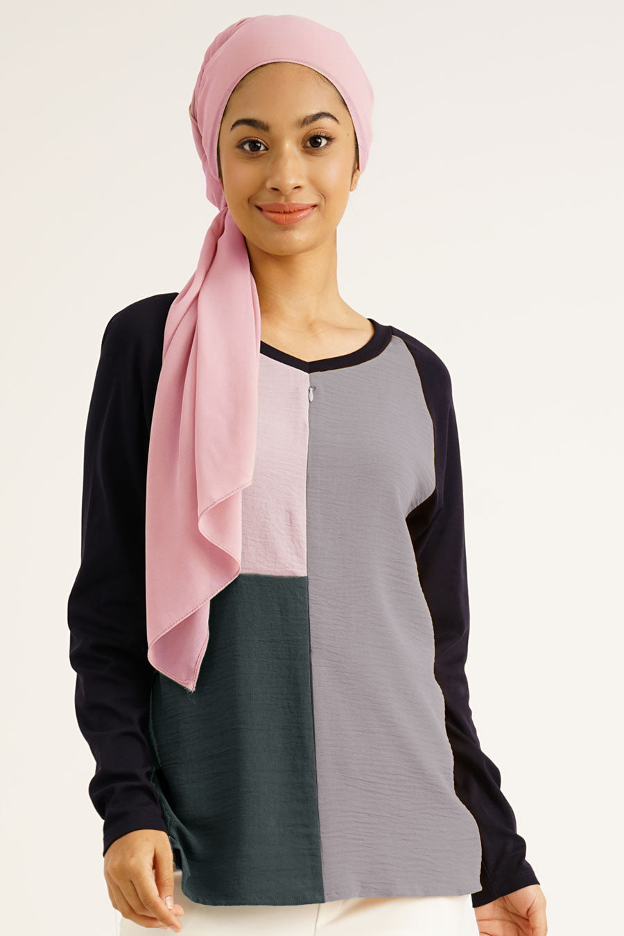 Colour Block Nursing Top