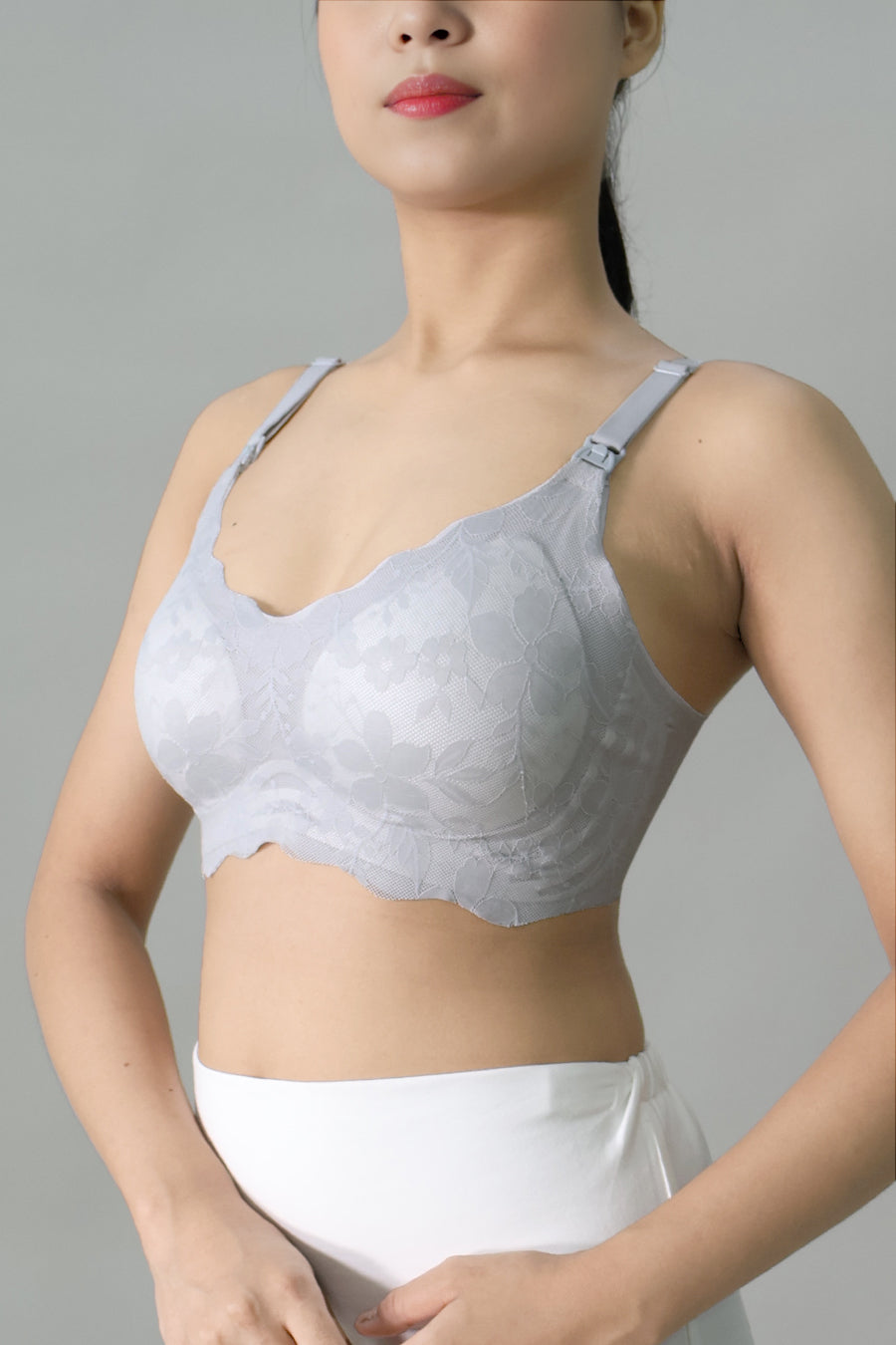 Antibacterial Lace Nursing Bra