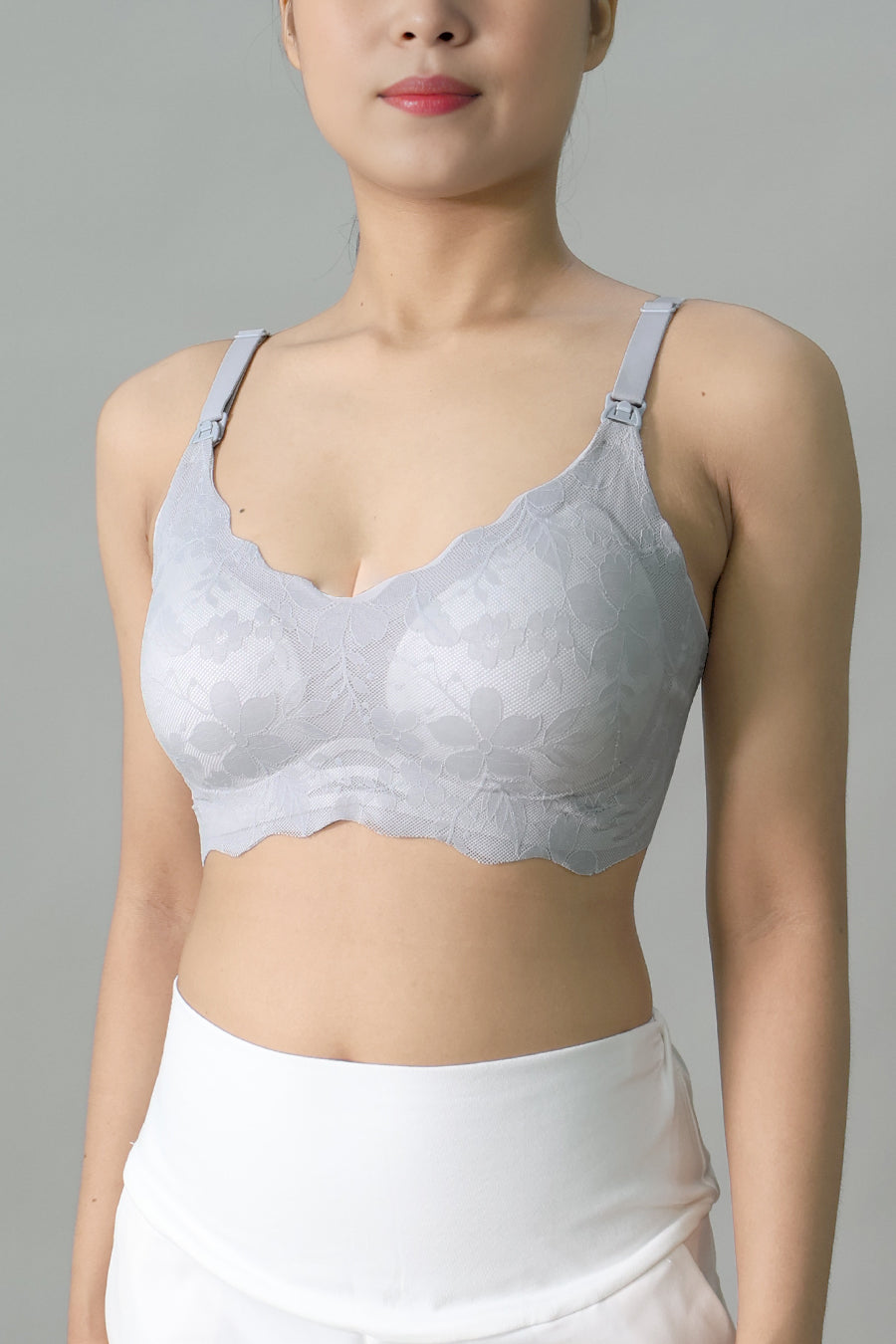 Antibacterial Lace Nursing Bra