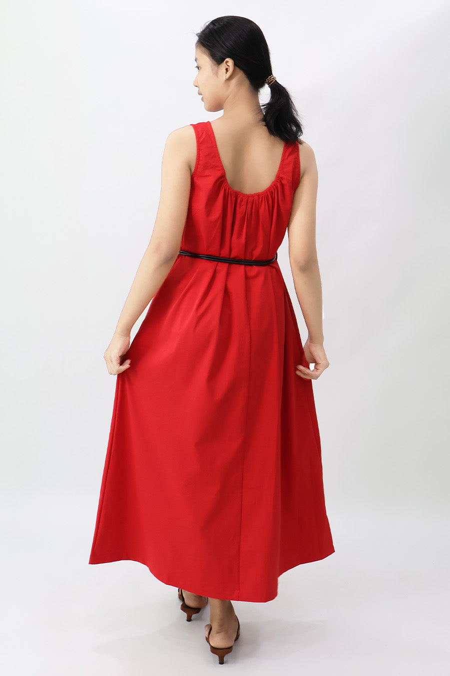 Sleeveless Swing Maxi Dress