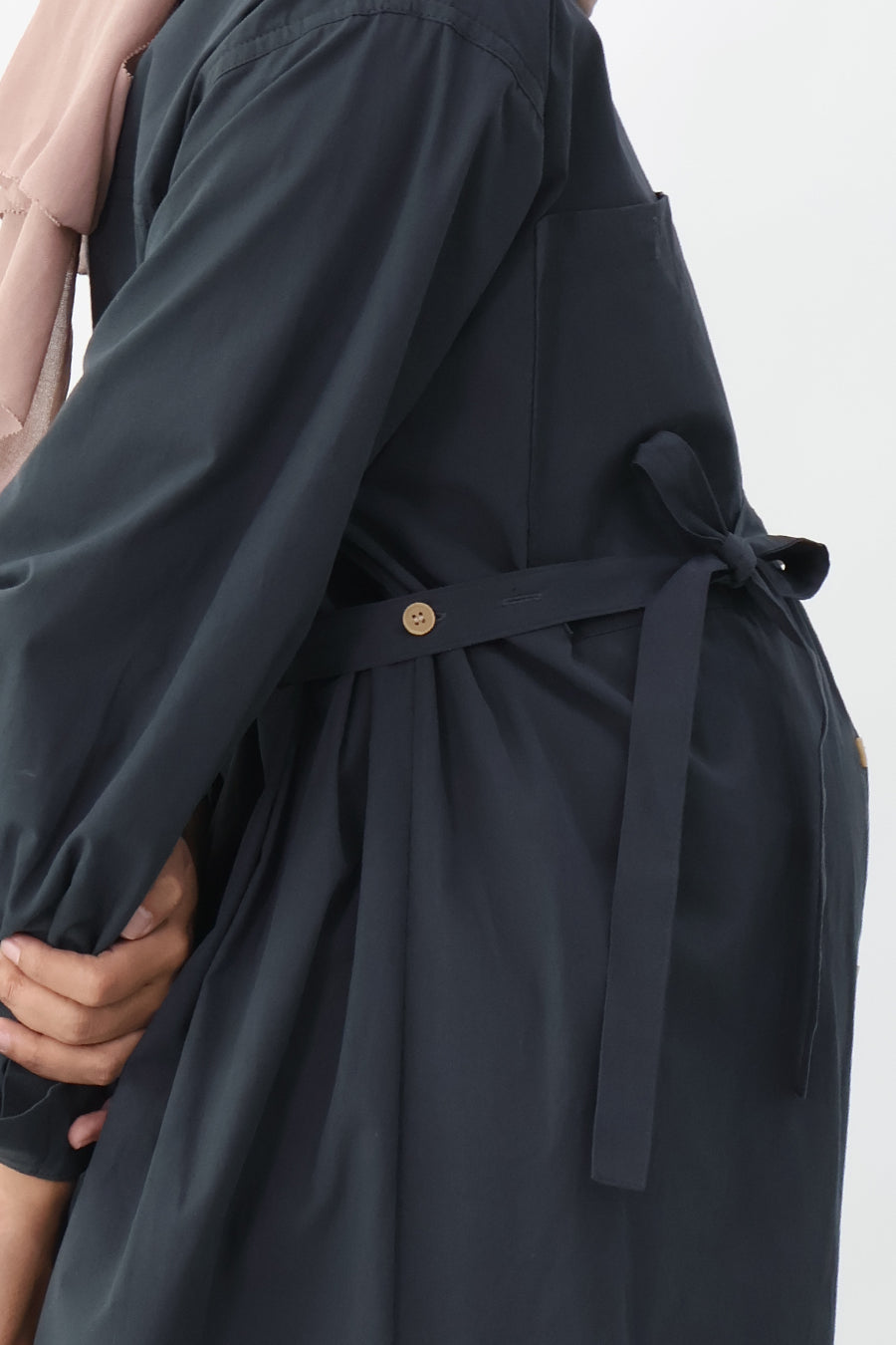 Nursing Long Sleeve Shirt Dress