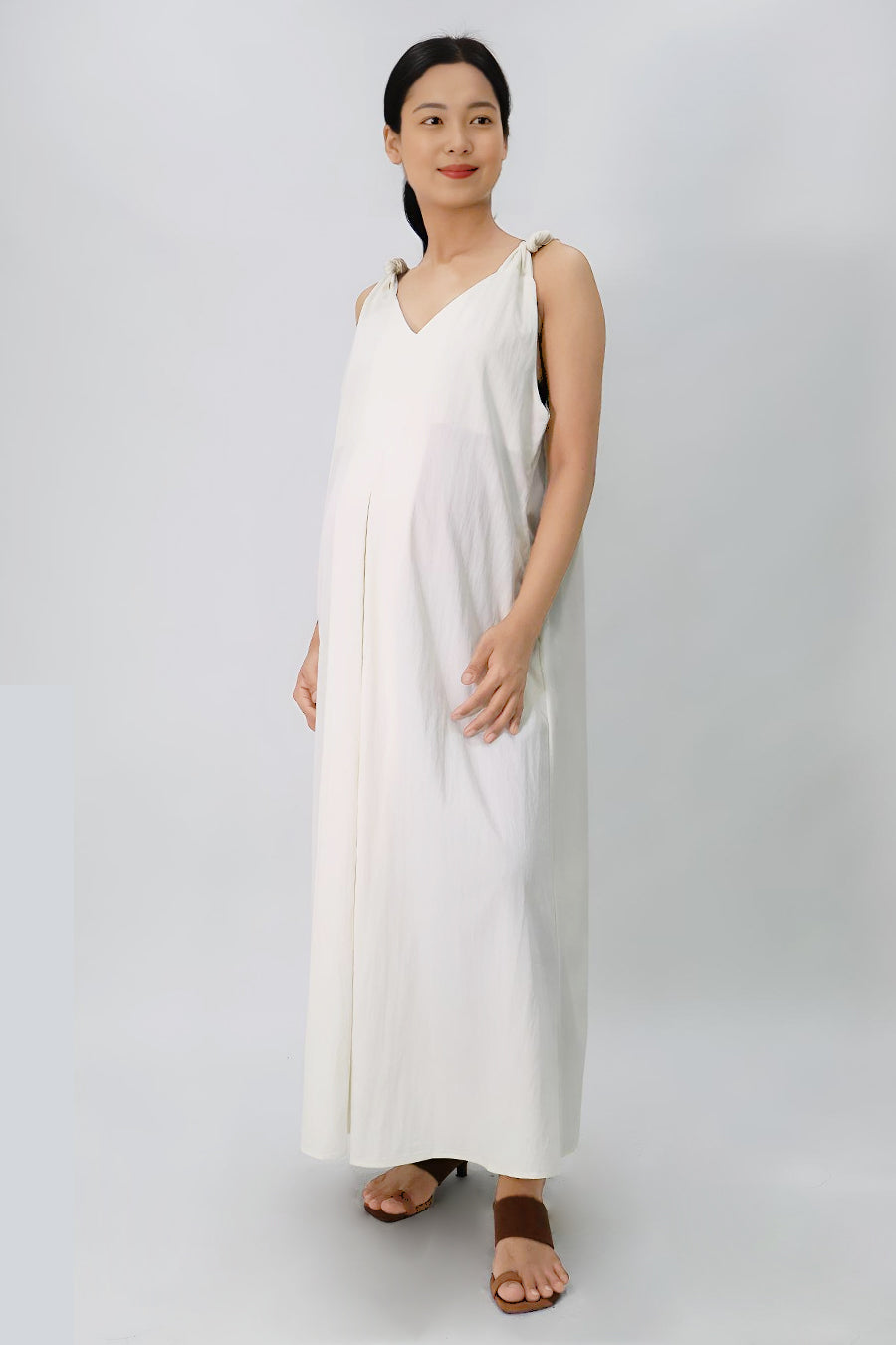 Knot-Strap Long Dress