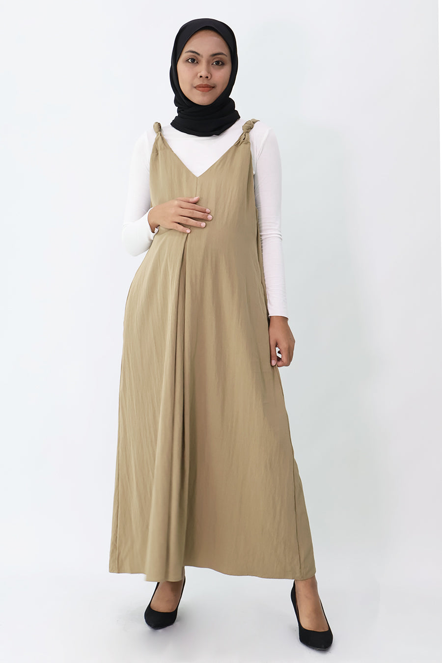 Knot-Strap Long Dress