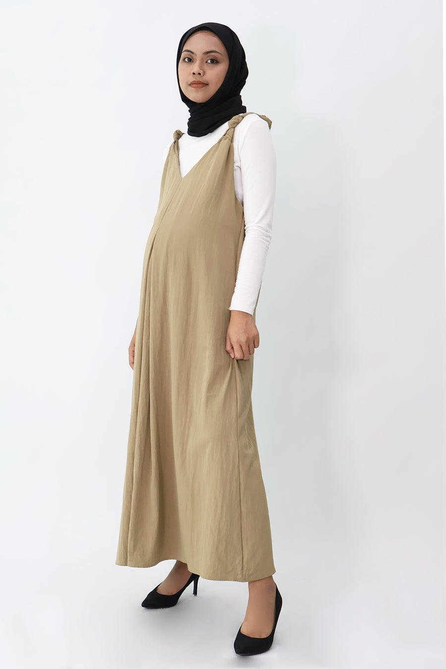 Knot-Strap Long Dress