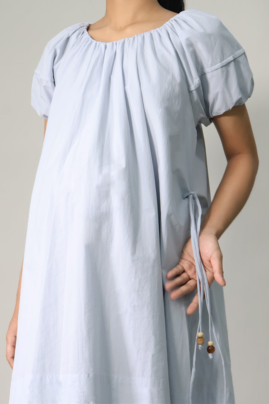 Puff Sleeve Short Dress