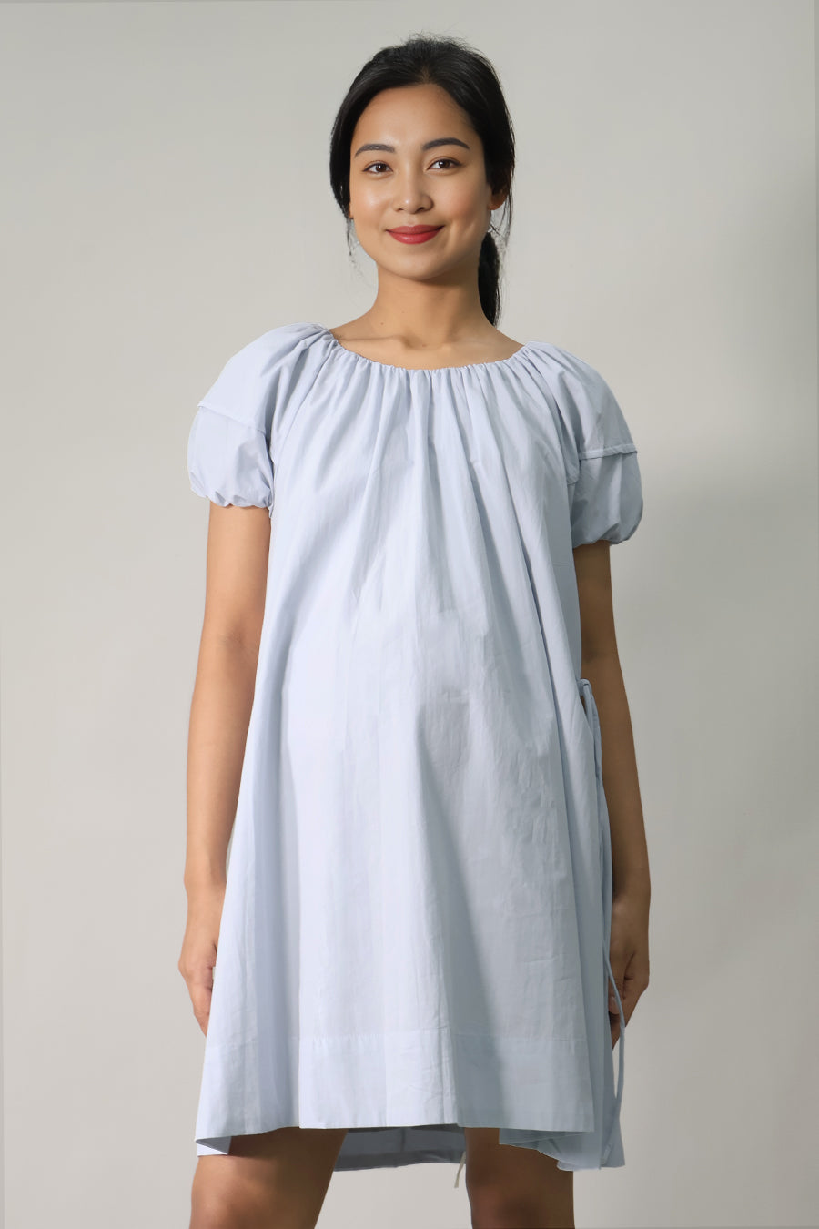 Puff Sleeve Short Dress