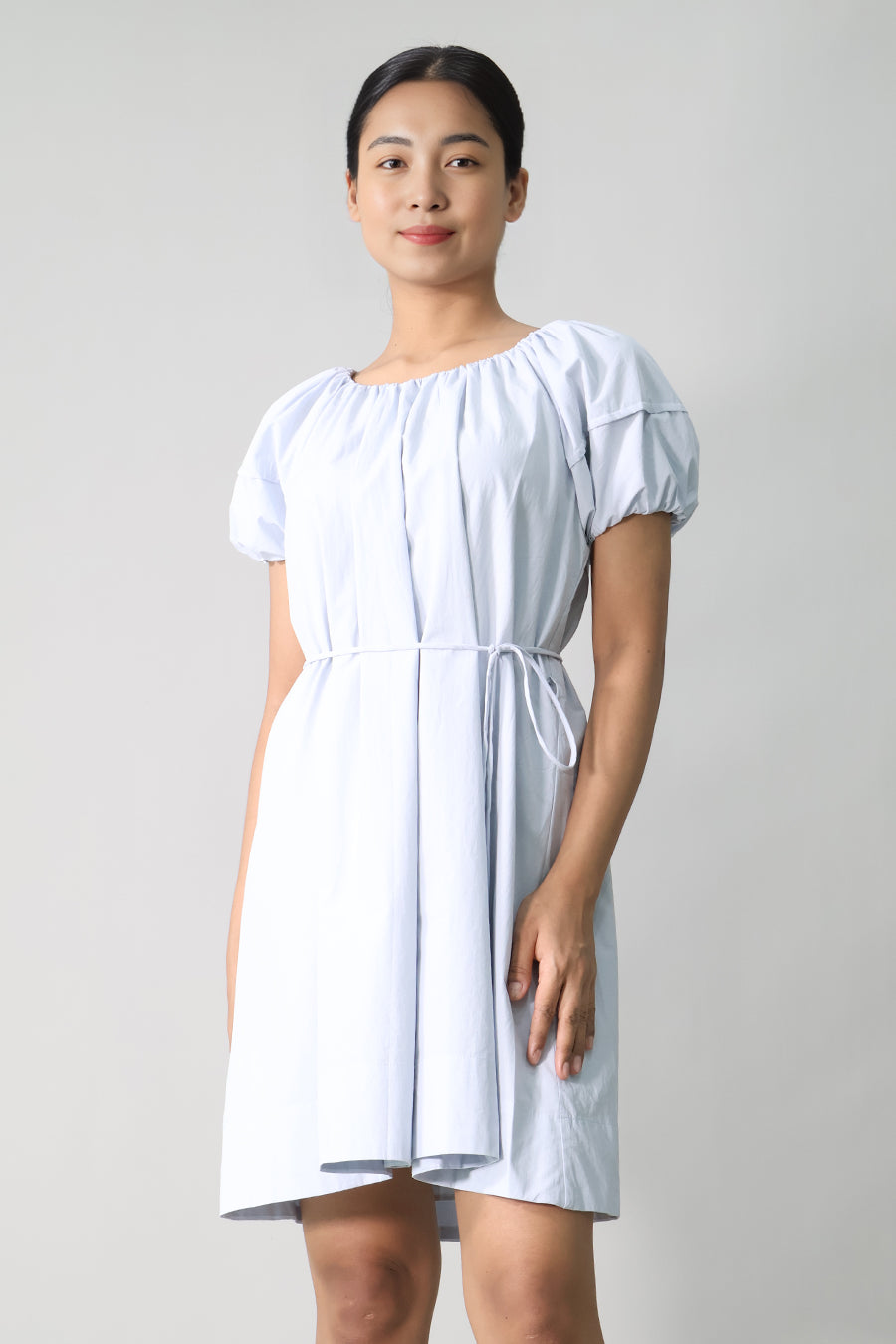 Puff Sleeve Short Dress