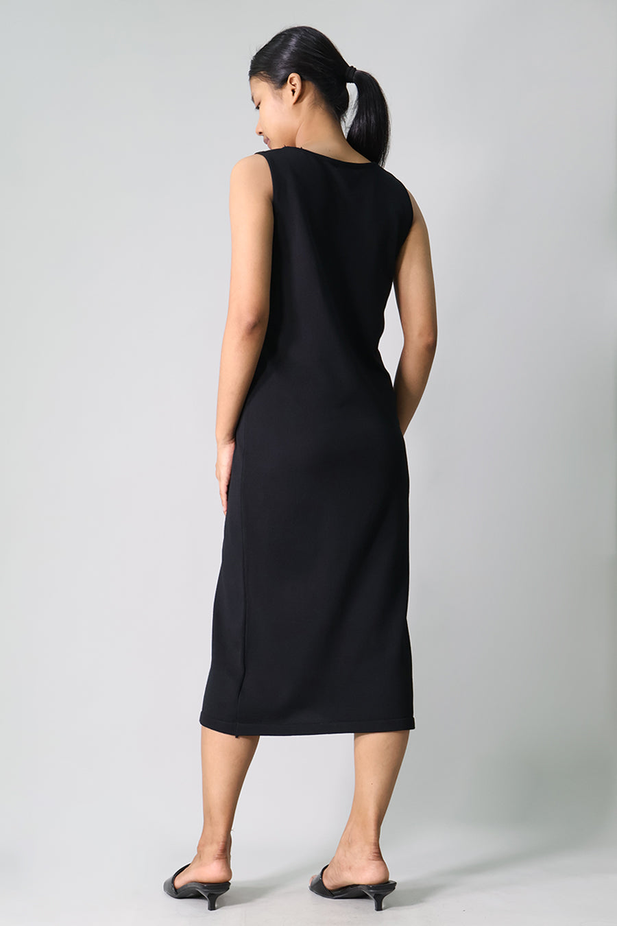 Button Detail Knit Dress