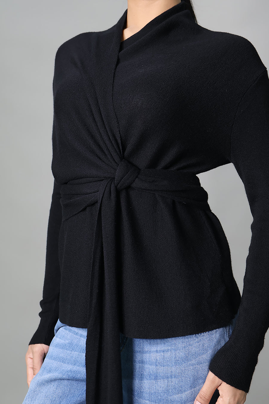 Maternity Wrap Knit Top