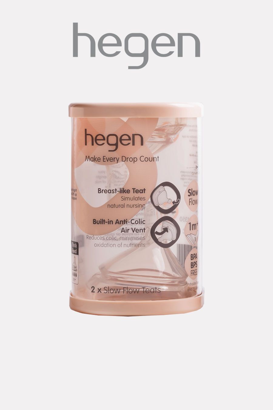 HEGEN Teat Slow Flow (2 pack)
