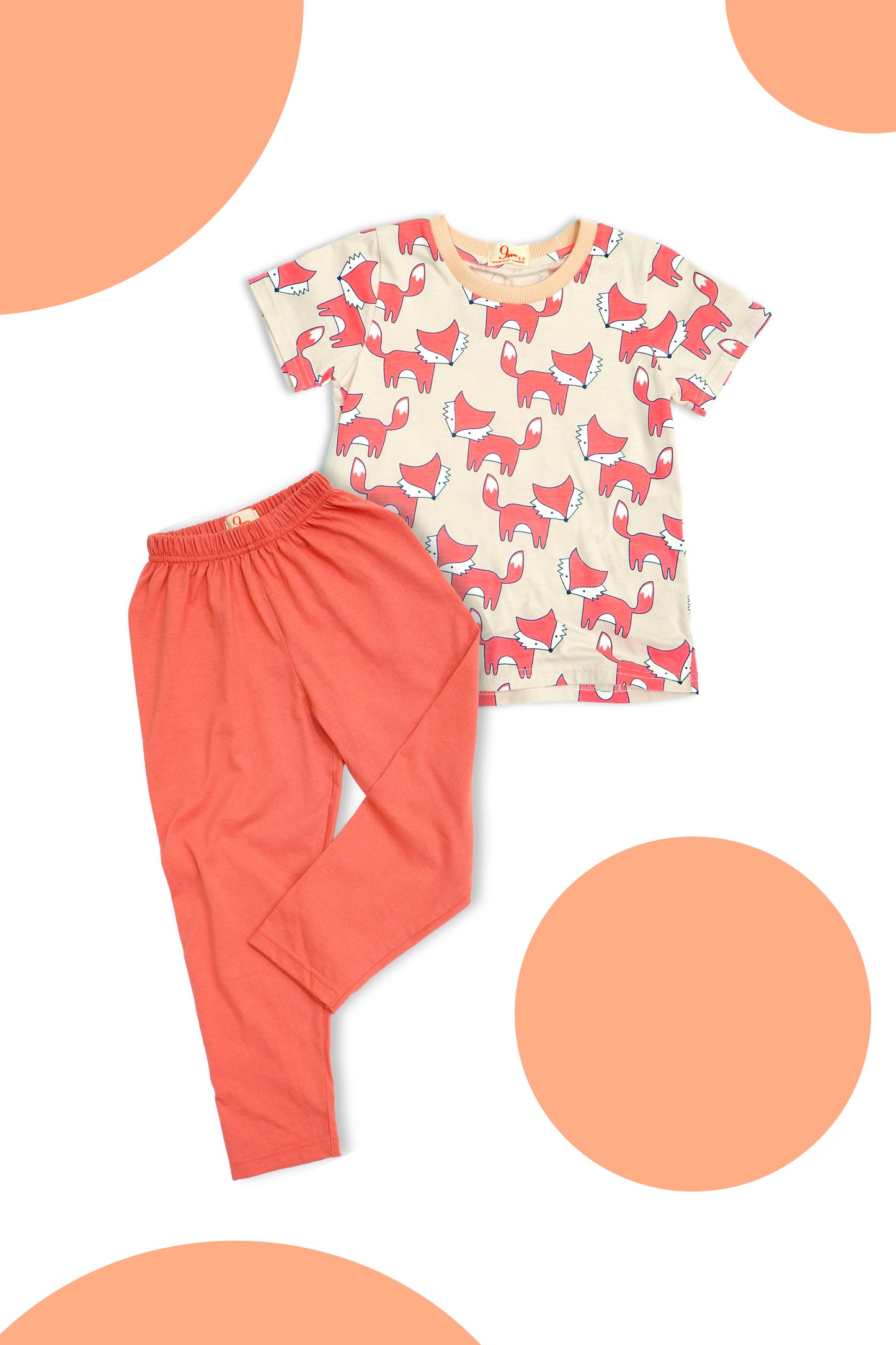 Fox Print Girl Pyjamas