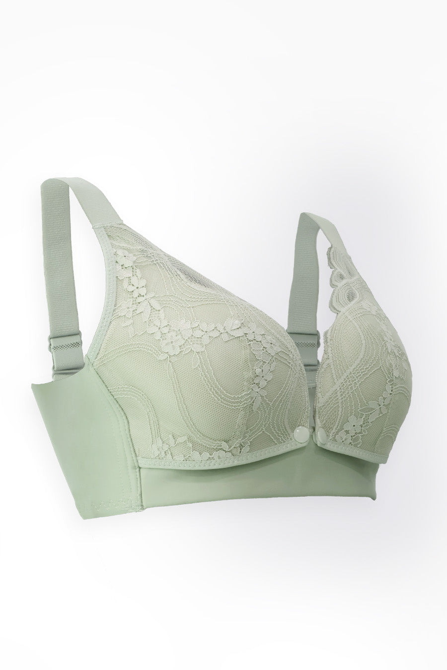 Lace Front Snap Nursing Bra