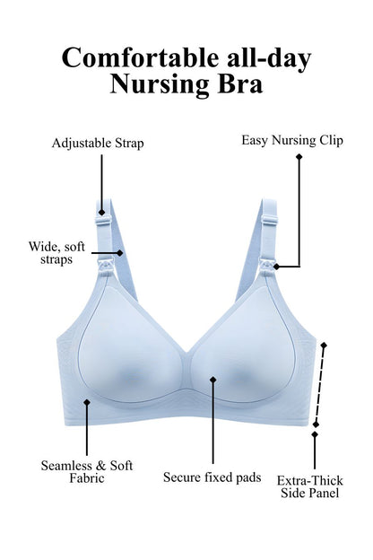 Antibacterial Silky Seamless Nursing Bra