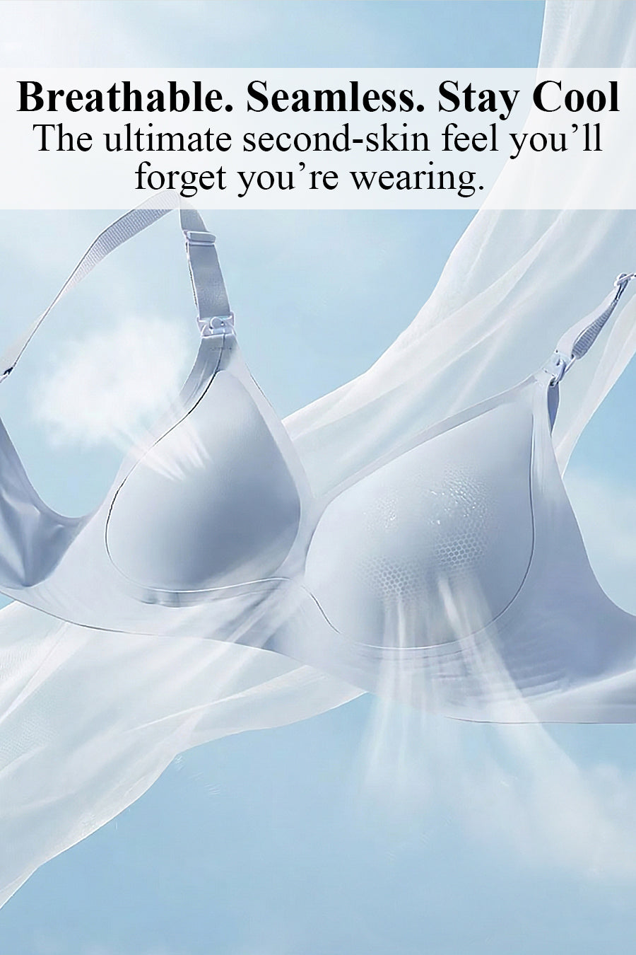 Antibacterial Silky Seamless Nursing Bra